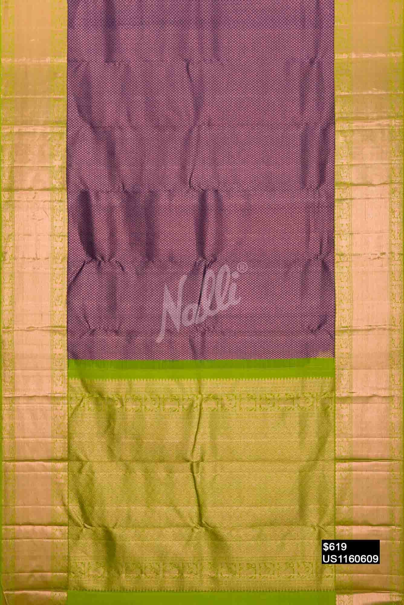 Navy Blue Kanchipuram Silk Saree