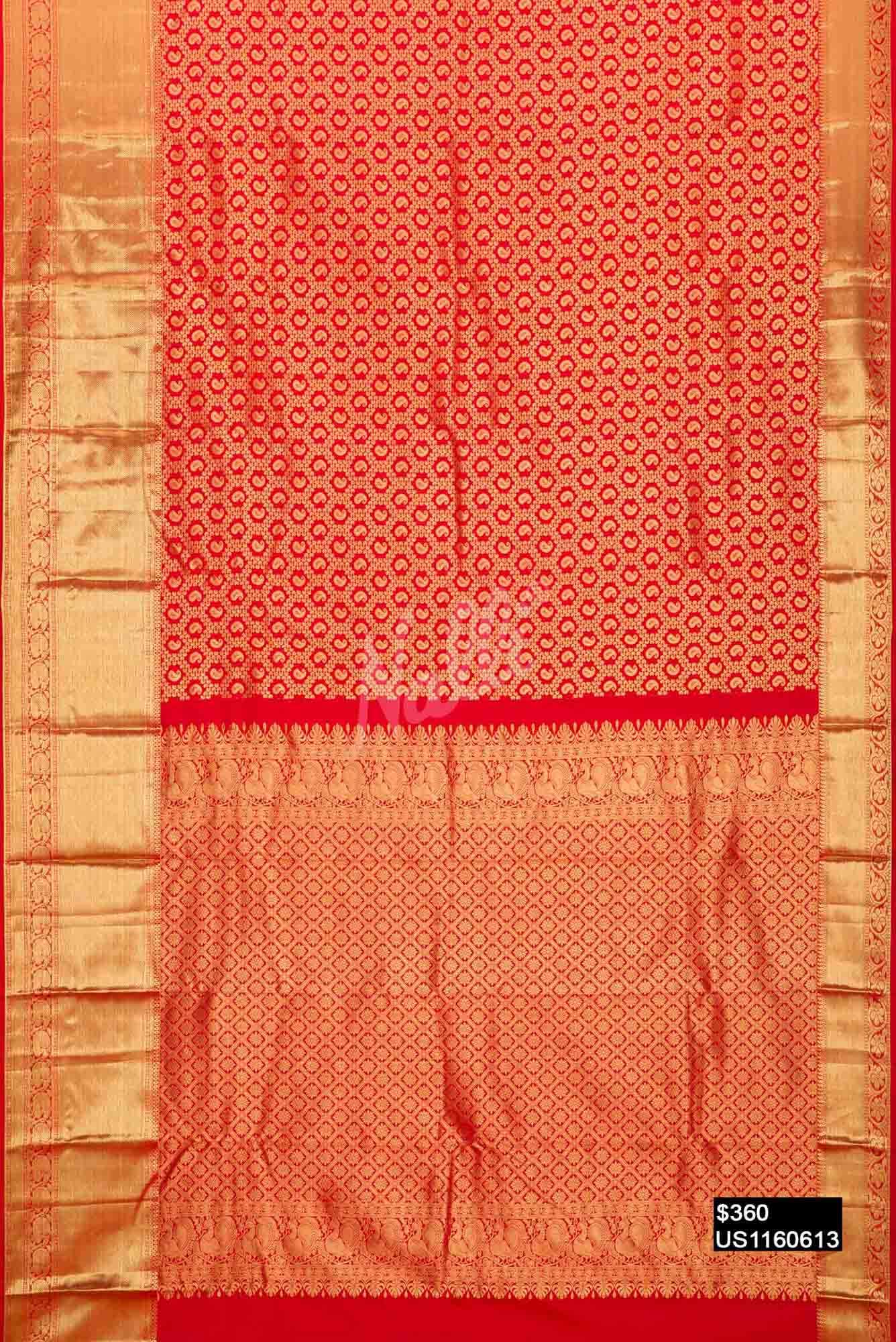 Red Kanchipuram Silk Saree