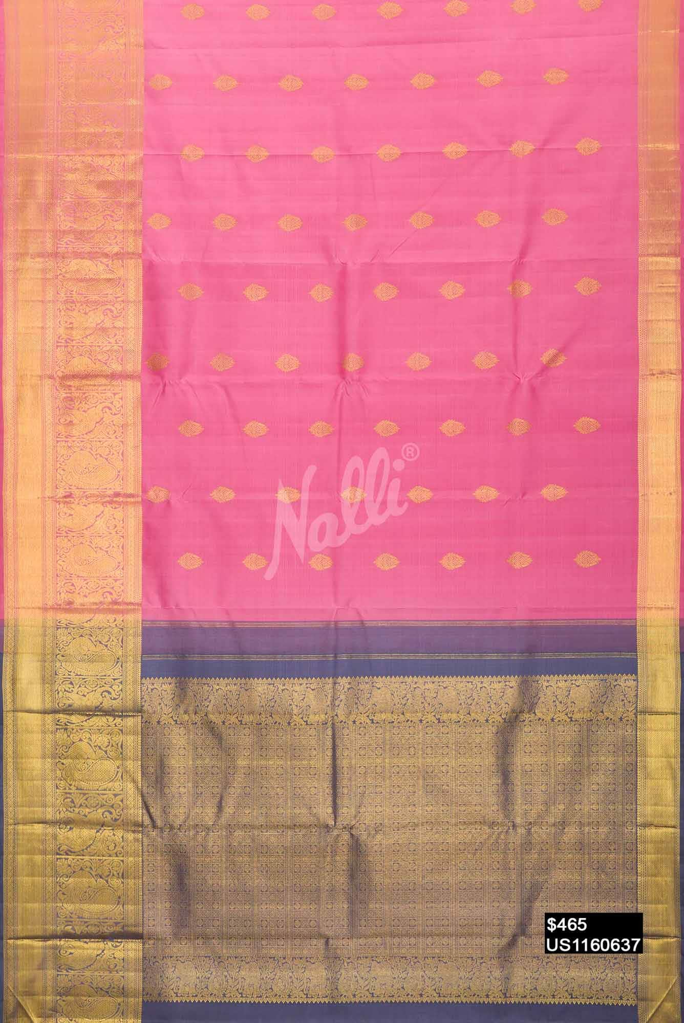 Pink Kanchipuram Silk Saree