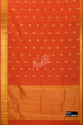 Orange Kanchipuram Silk Saree