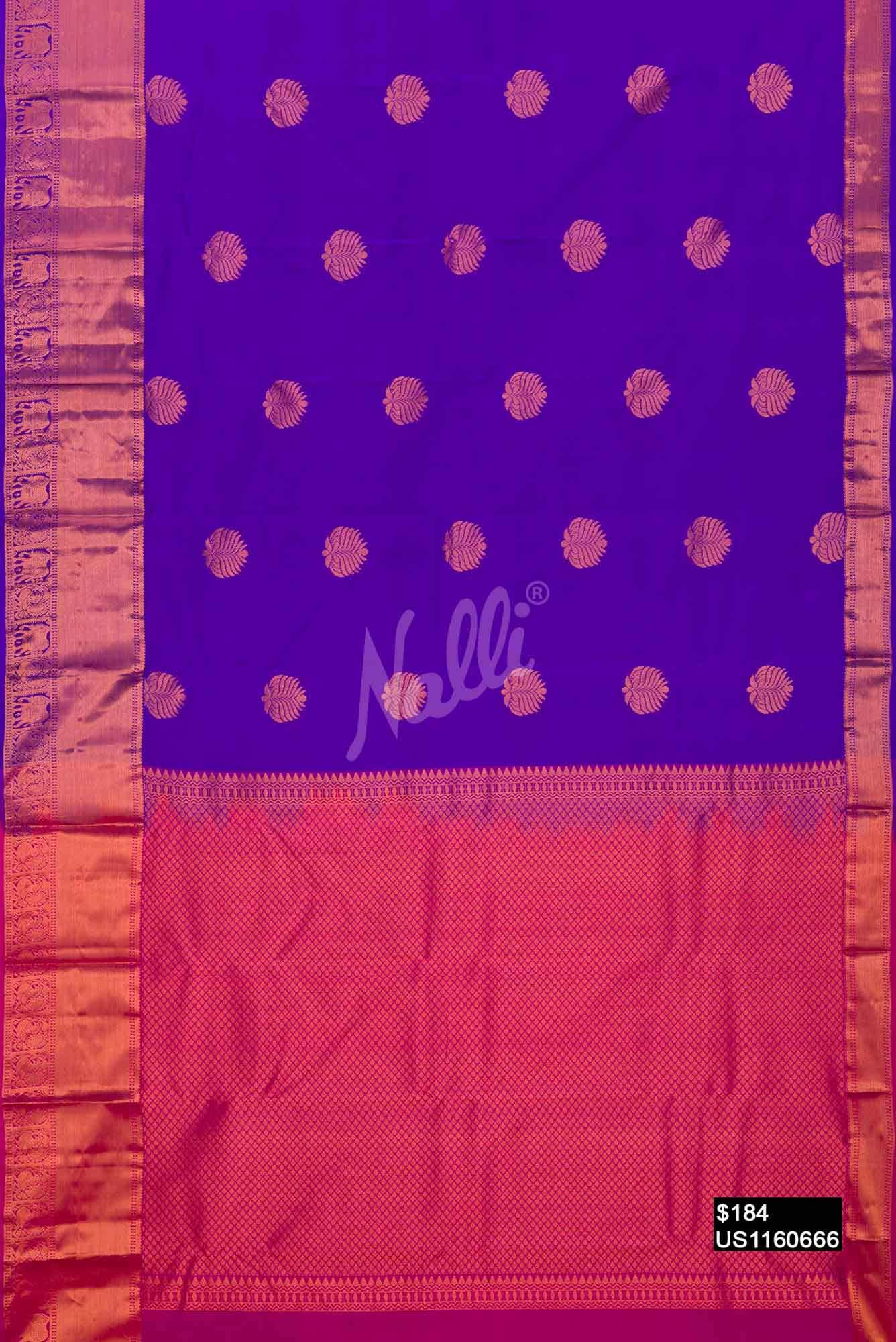 Royal Blue Kanchipuram Silk Saree
