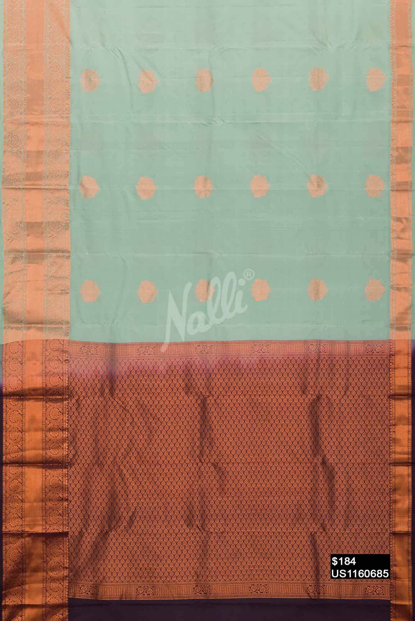 Blue Kanchipuram Silk Saree