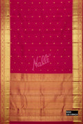 Dark Pink Kanchipuram Silk Saree