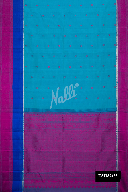 Blue Kanchipuram Silk Saree