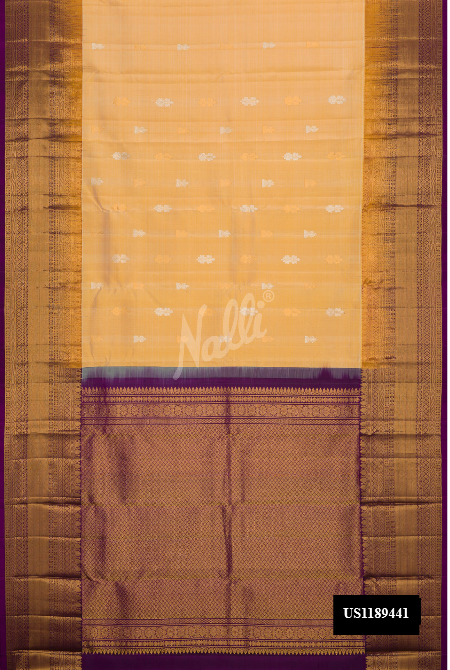 Sandal Kanchipuram Silk Saree