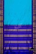 Sky Blue Kanchipuram Silk Saree