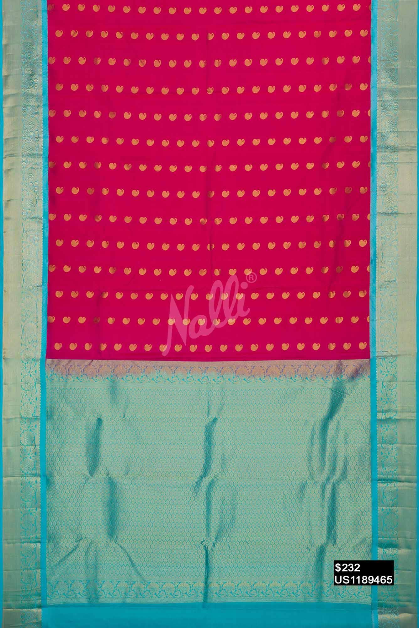 Pink Kanchipuram Silk Saree