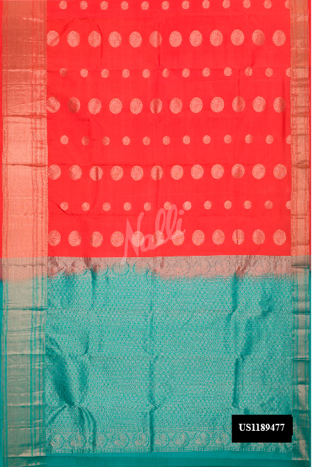 Peach Kanchipuram Silk Saree