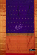 Navy Blue Kanchipuram Silk Saree