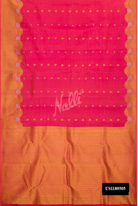 Pink Kanchipuram Silk Saree
