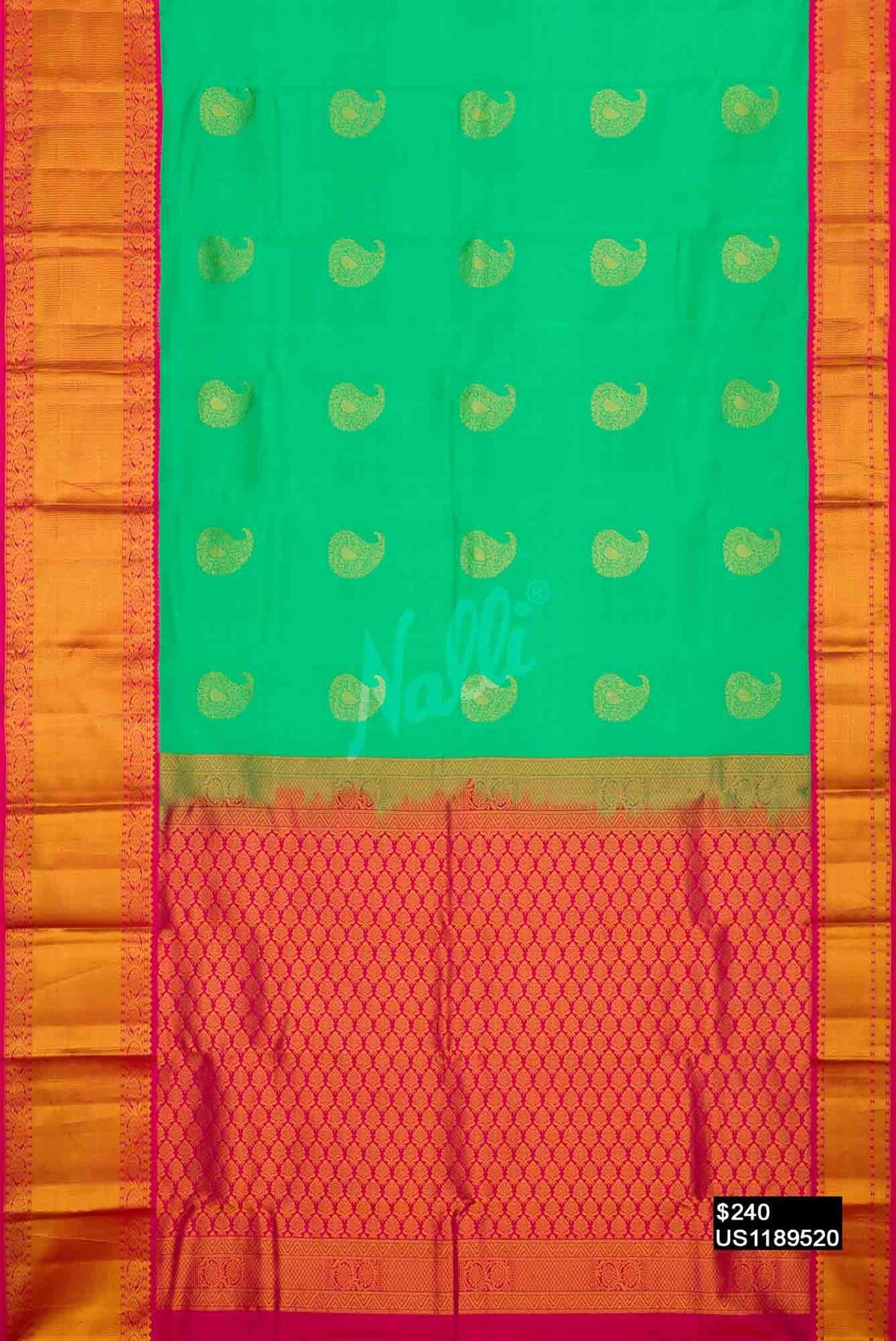 Green Kanchipuram Silk Saree