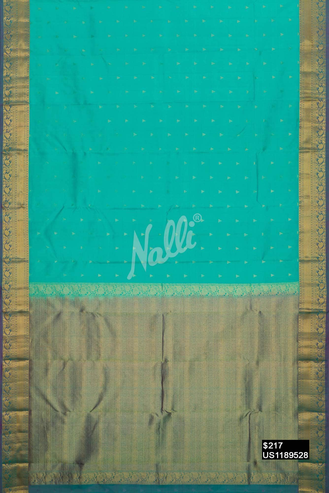 Blue Kanchipuram Silk Saree