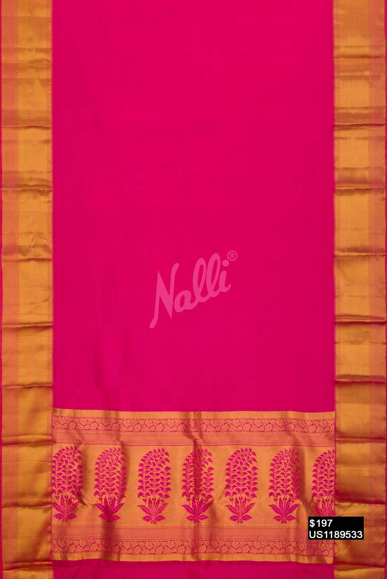 Pink Kanchipuram Silk Saree