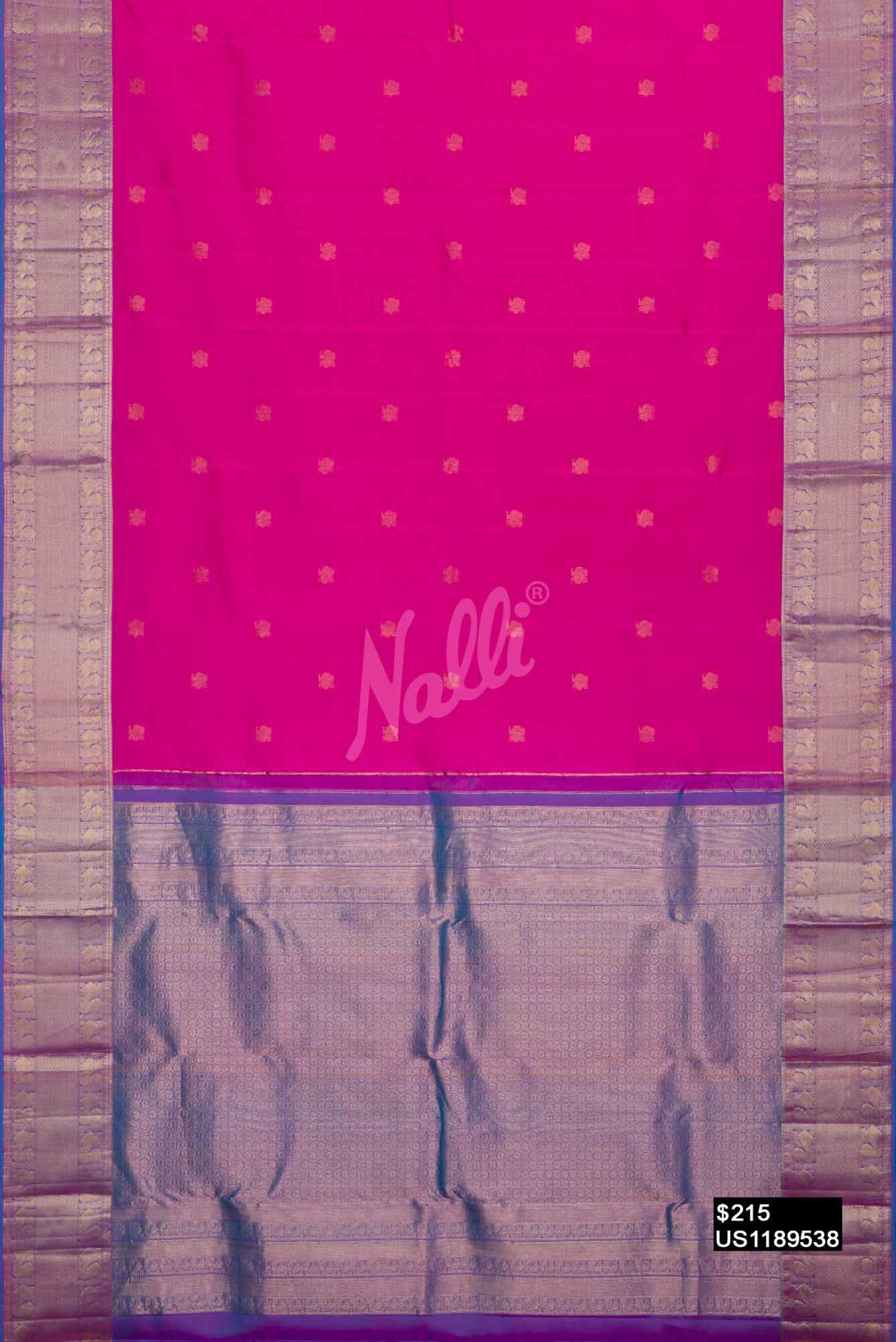 Pink Kanchipuram Silk Saree