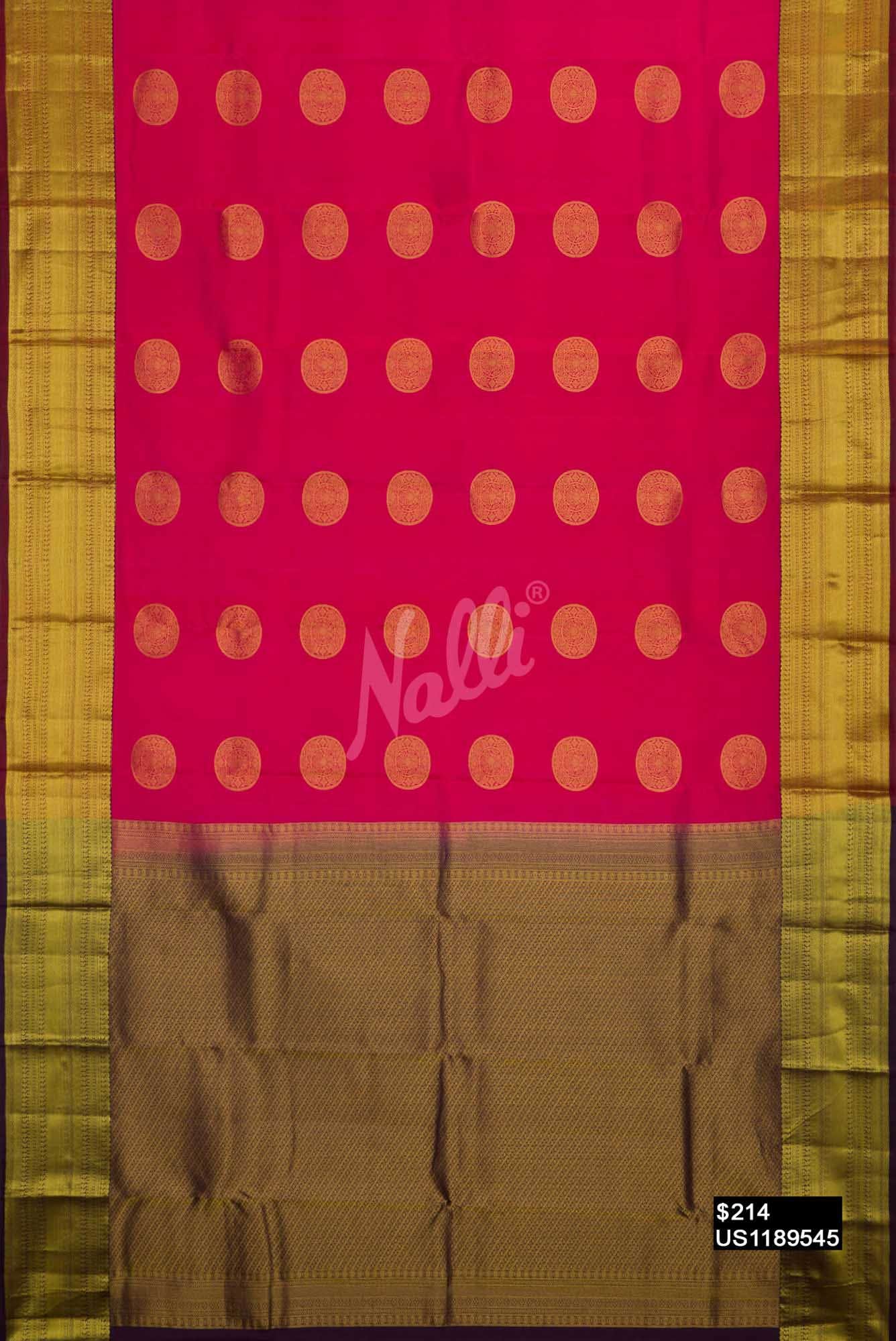 Pink Kanchipuram Silk Saree