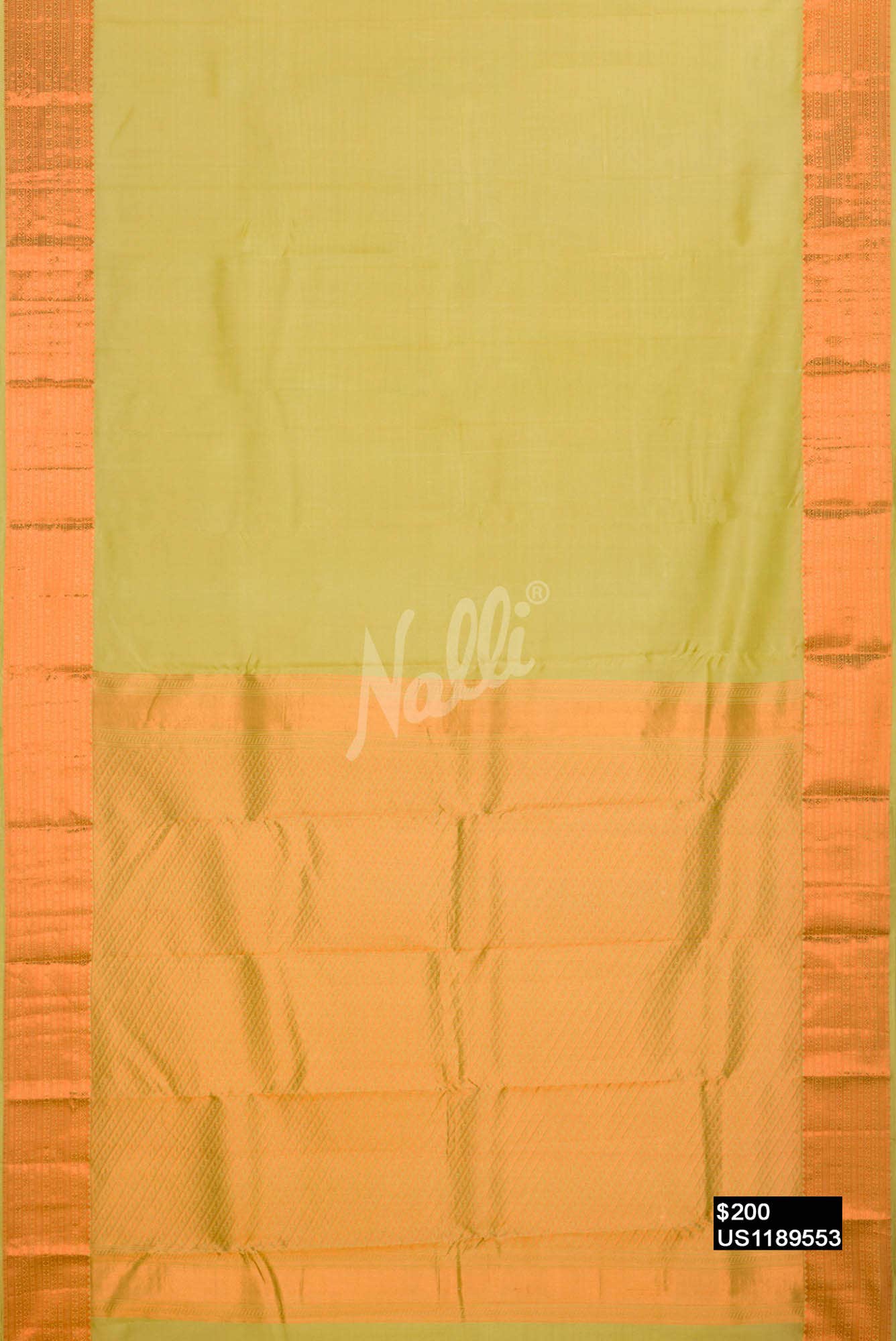 Mehandi Green Kanchipuram Silk Saree