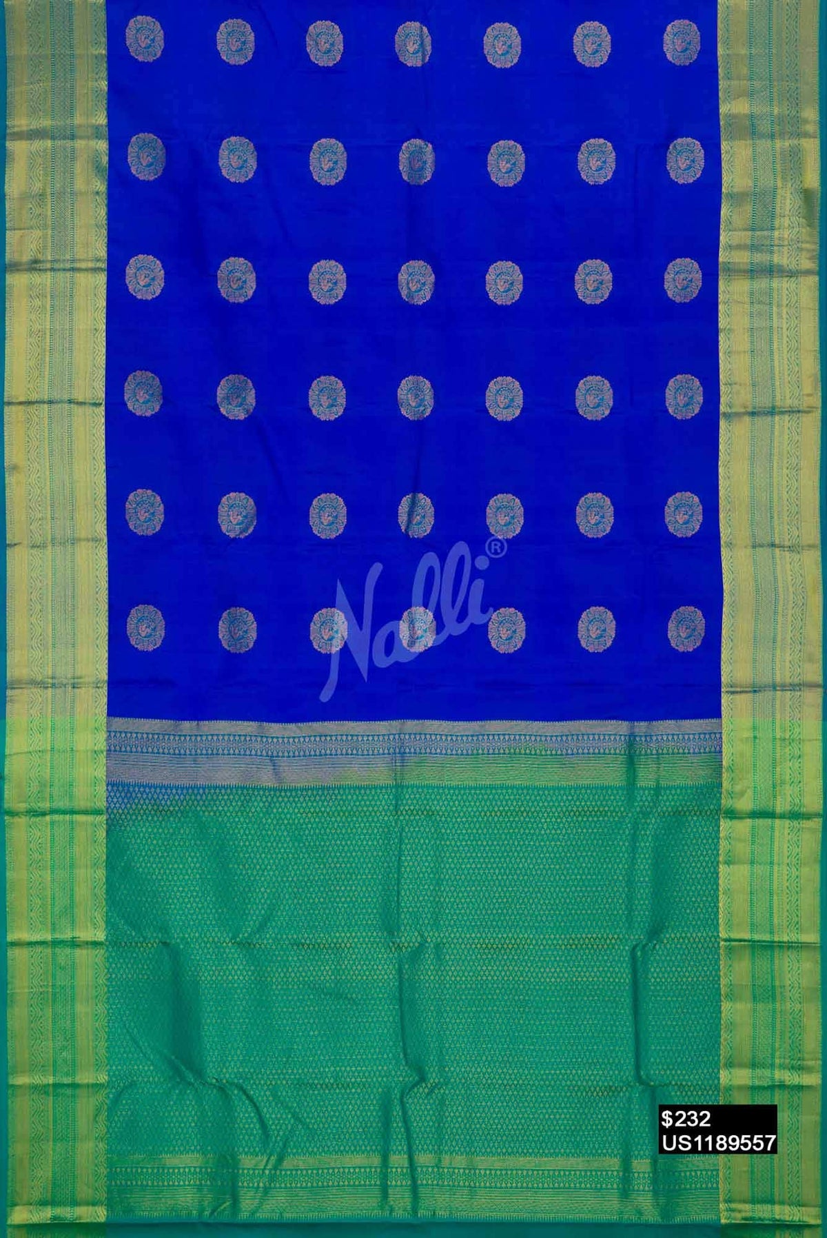 Royal Blue Kanchipuram Silk Saree