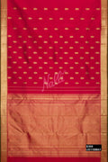 Dark Pink Kanchipuram Silk Saree