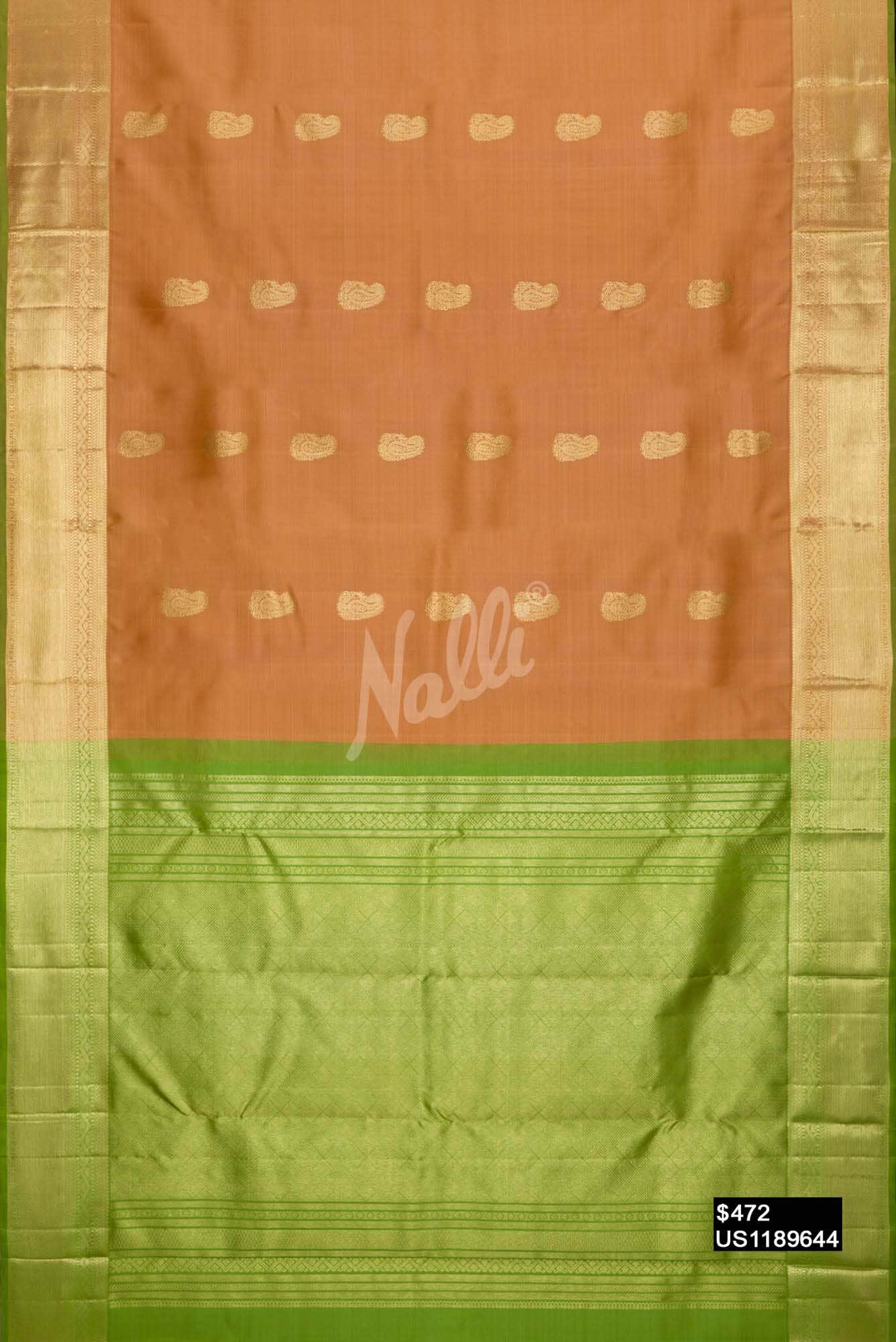 Gold Kanchipuram Silk Saree