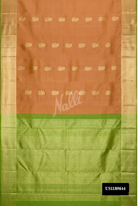 Gold Kanchipuram Silk Saree
