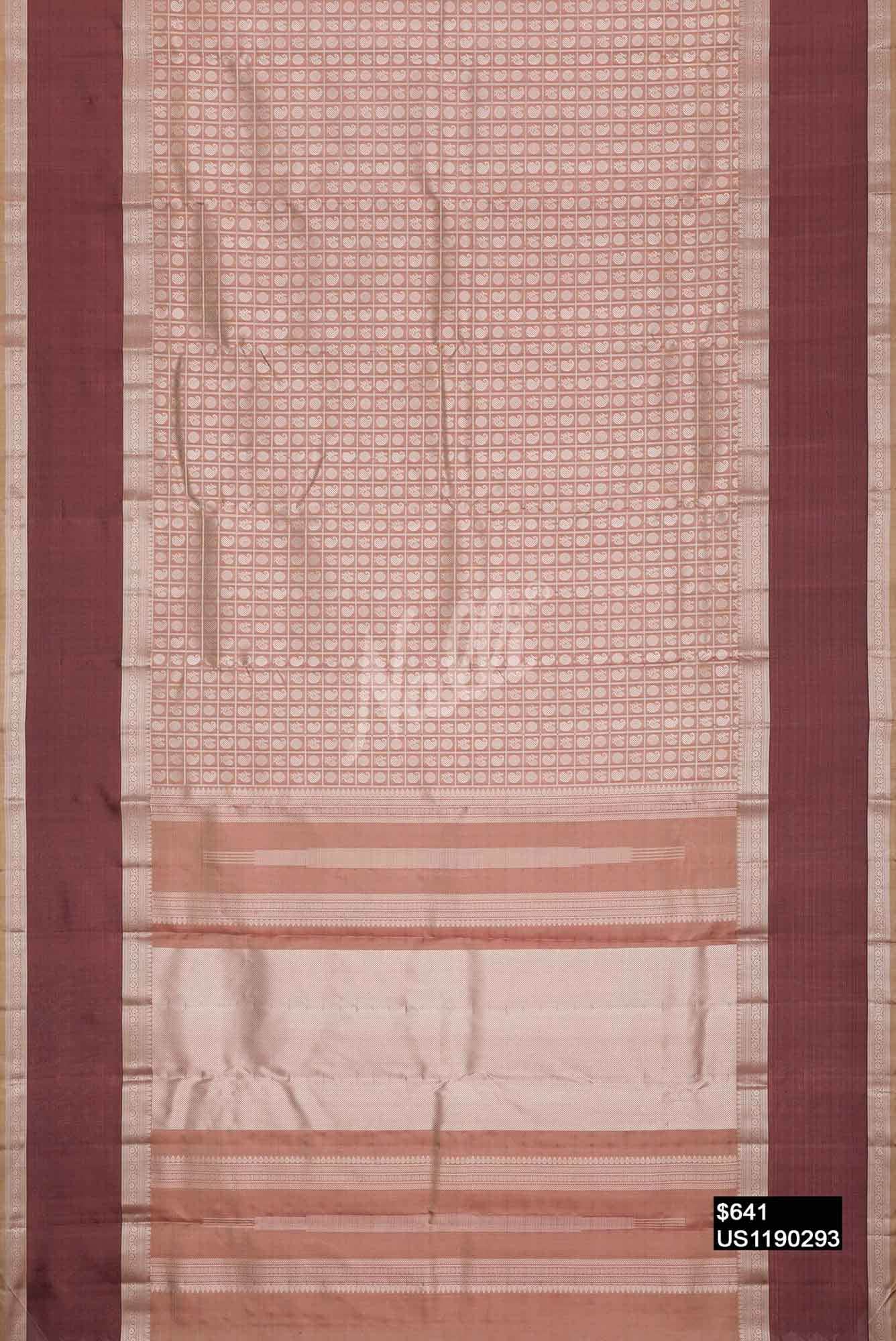 Brown Kanchipuram Silk Saree