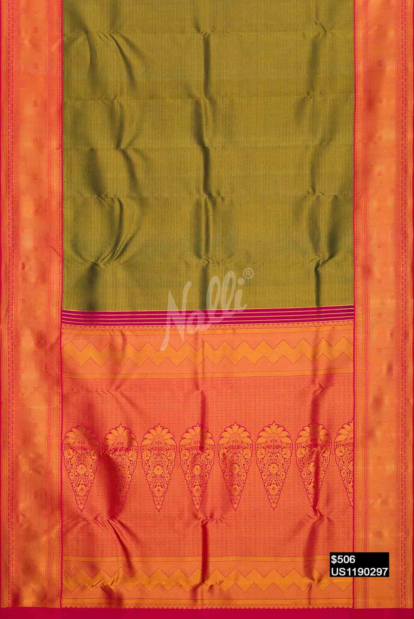 Green Kanchipuram Silk Saree