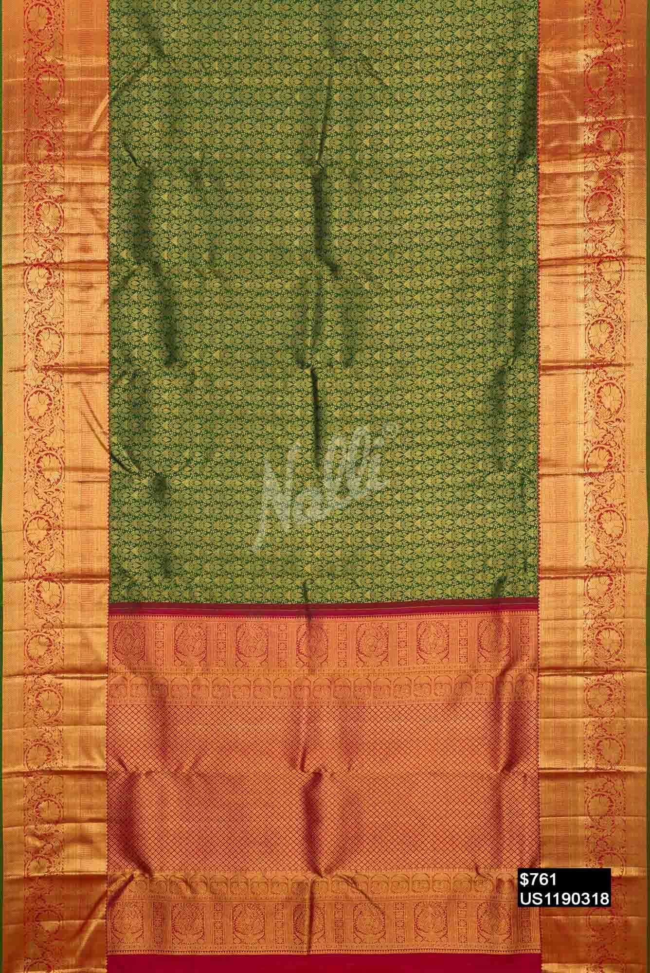 Green Kanchipuram Silk Saree