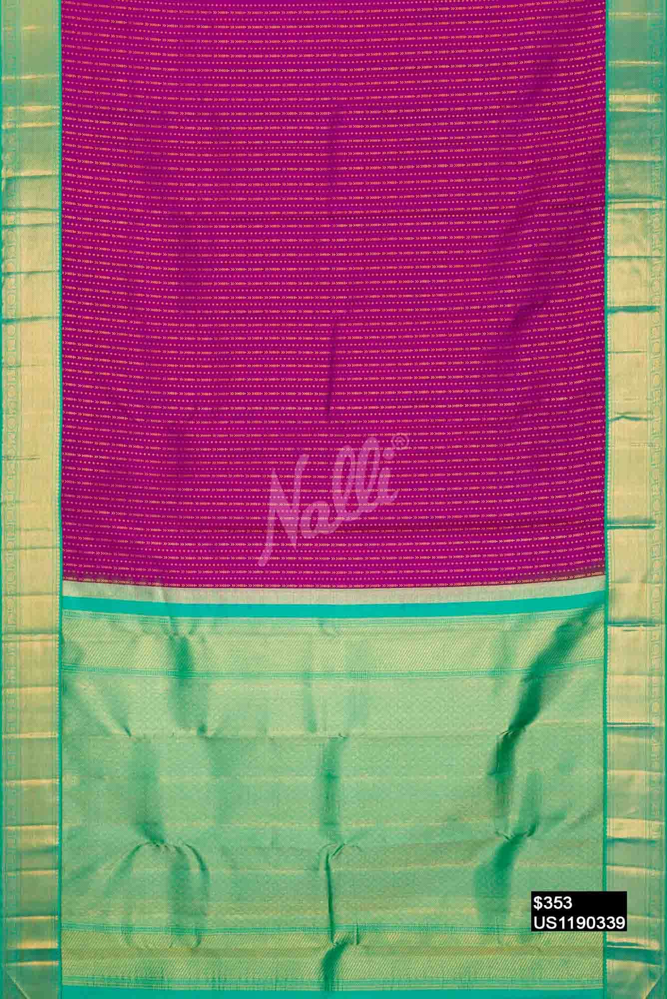 Purple Kanchipuram Silk Saree