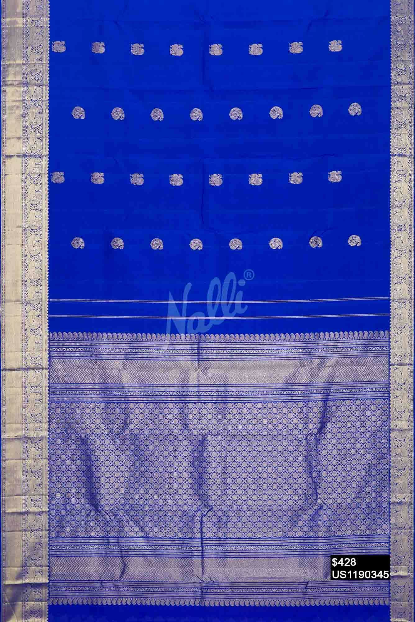 Royal Blue Kanchipuram Silk Saree