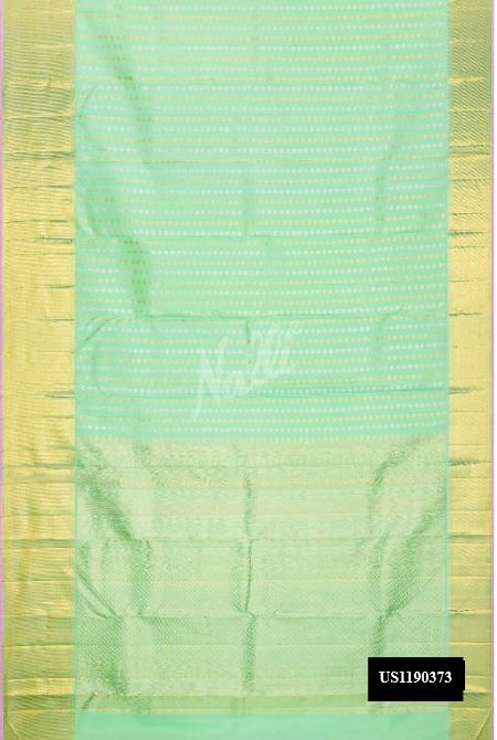 Sea Green Kanchipuram Silk Saree