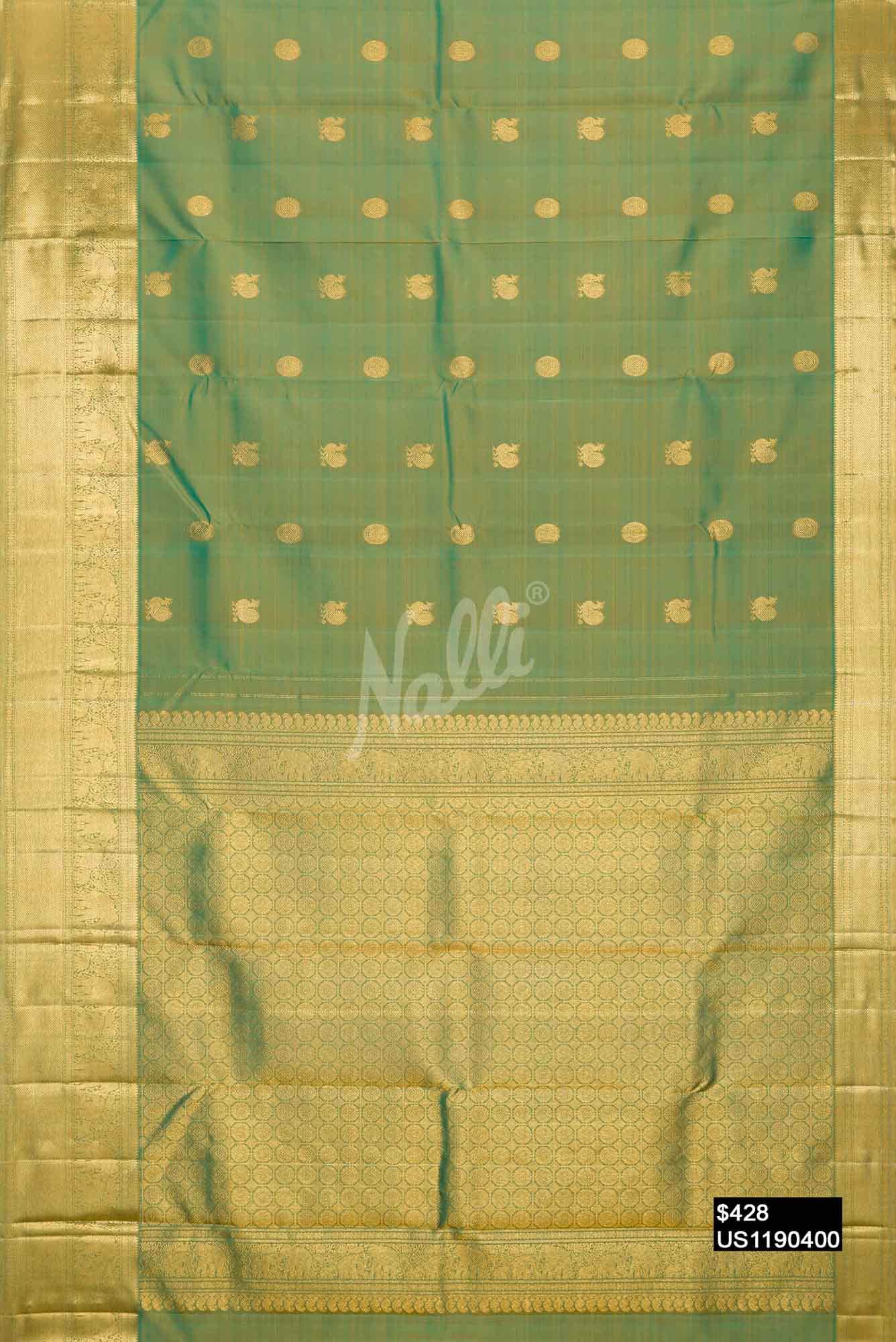 Green Kanchipuram Silk Saree