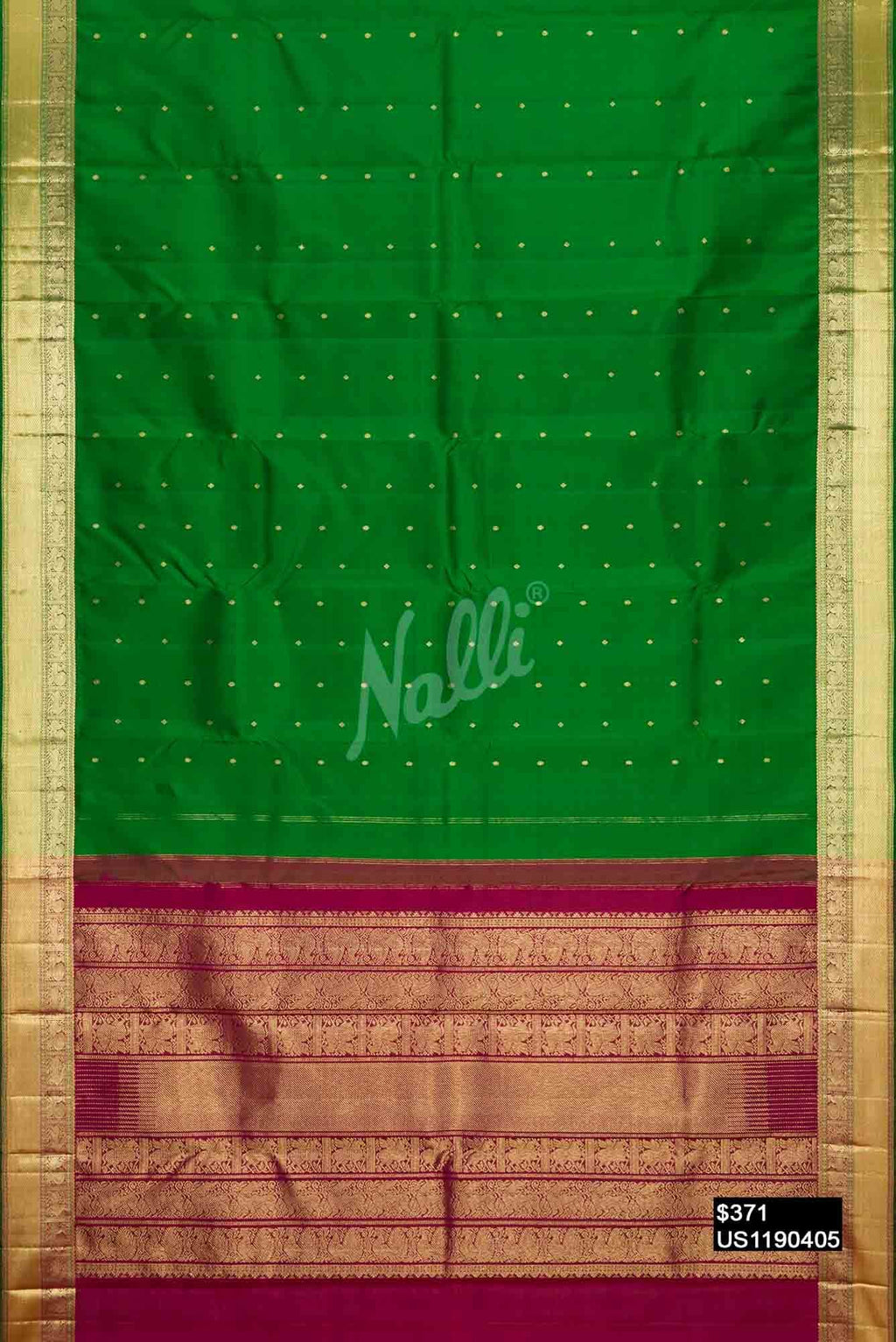 Green Kanchipuram Silk Saree