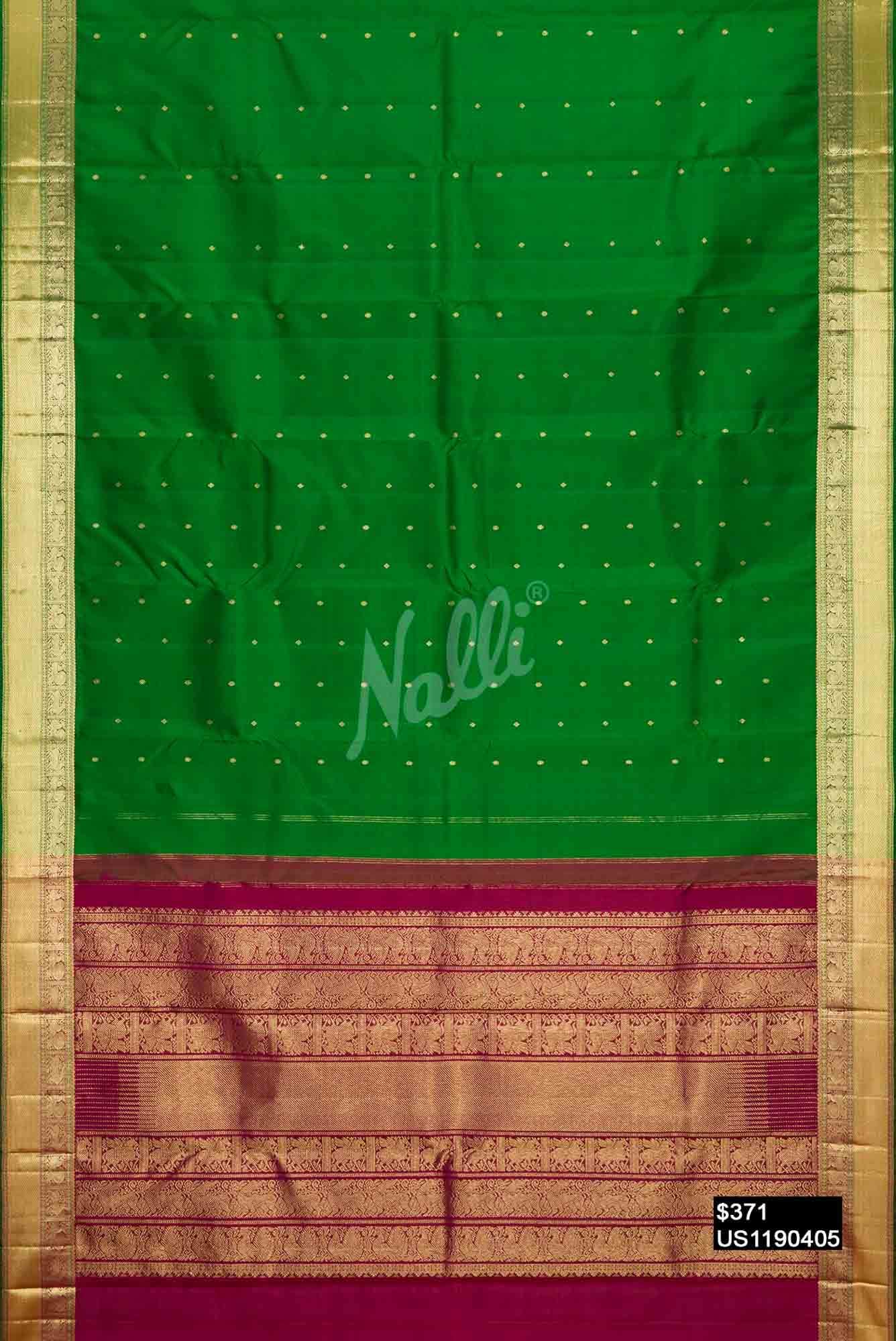 Green Kanchipuram Silk Saree