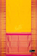 Yellow Kanchipuram Silk Saree