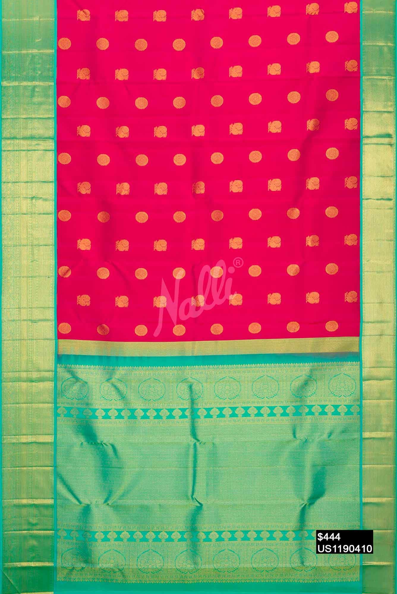 Pink Kanchipuram Silk Saree