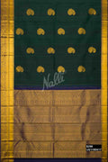 Bottle Green Kanchipuram Silk Saree