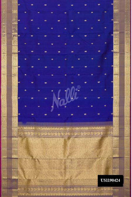 Royal Blue Kanchipuram Silk Saree