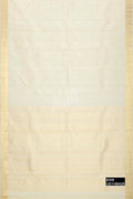 Off White Kanchipuram Silk Saree