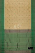 Beige Kanchipuram Silk Saree