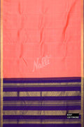 Peach Kanchipuram Silk Saree