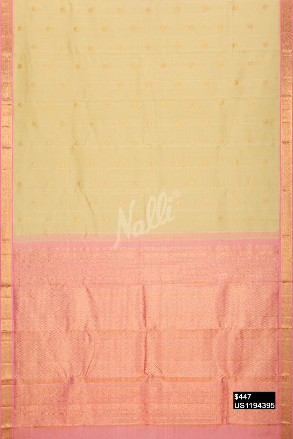 Sandal Kanchipuram Silk Saree