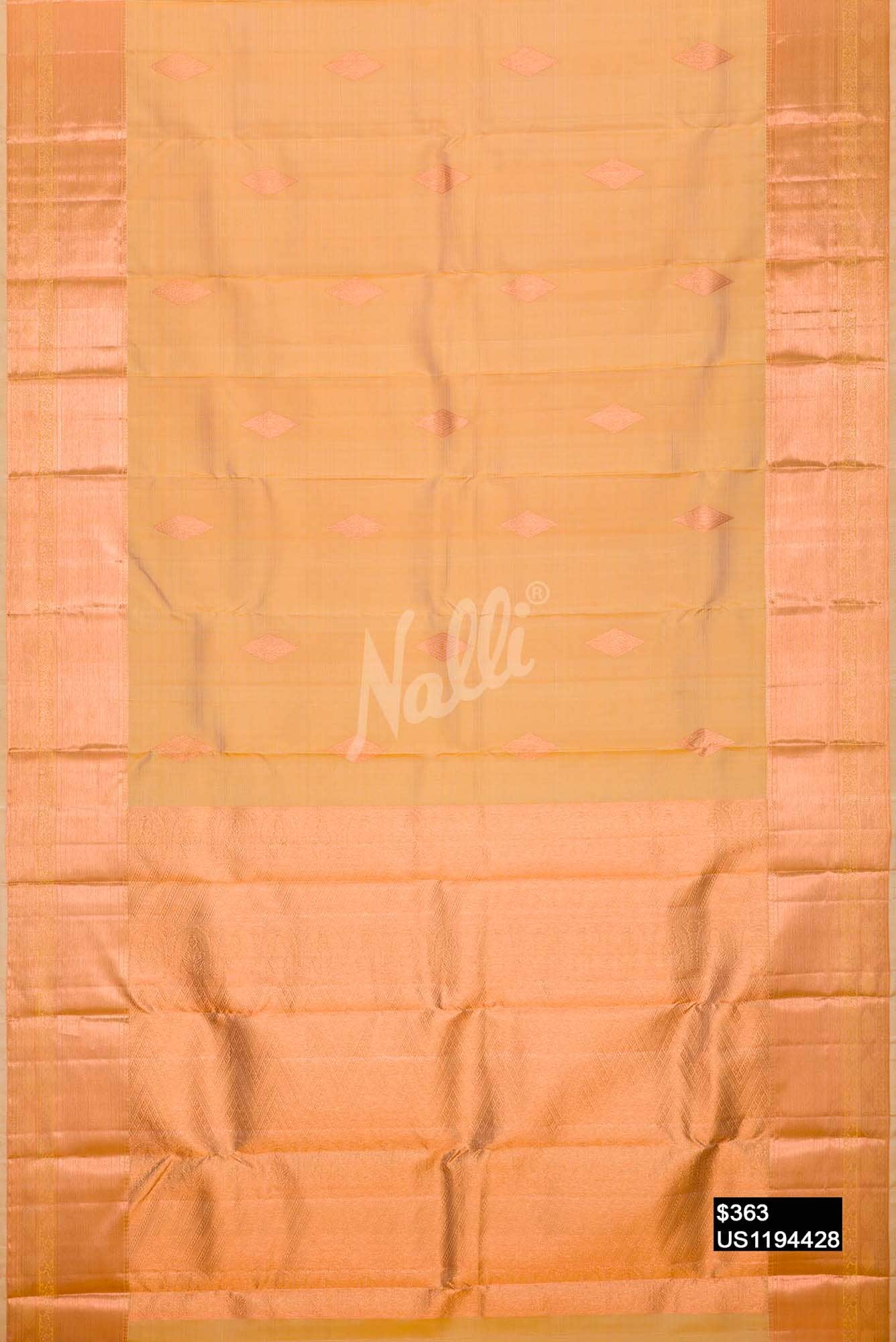 Gold Kanchipuram Silk Saree
