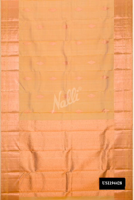 Gold Kanchipuram Silk Saree
