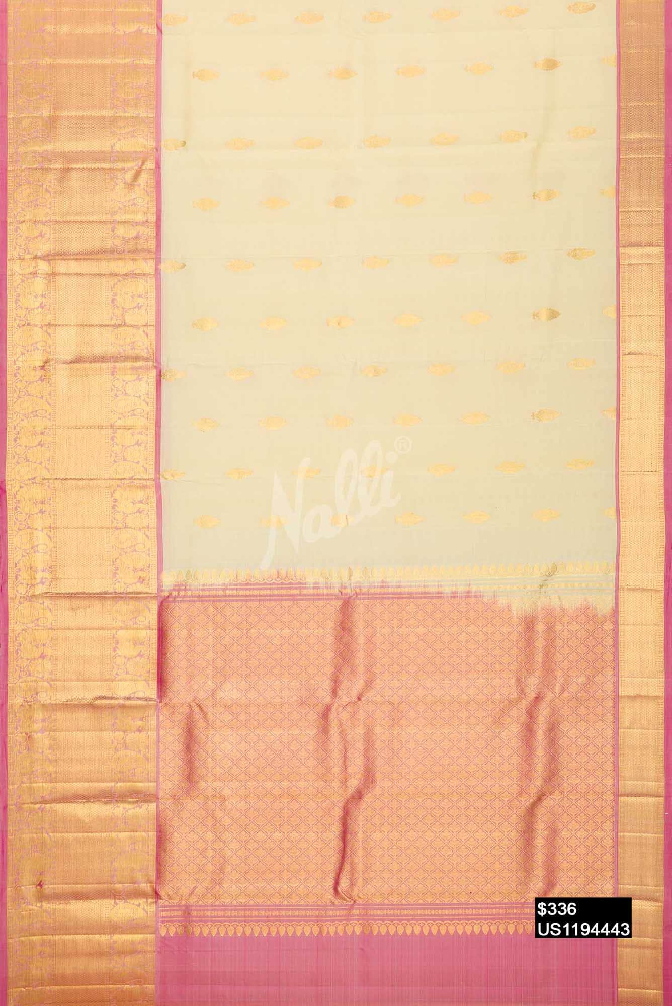 Sandal Kanchipuram Silk Saree