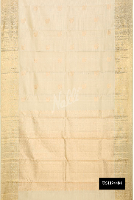 Sandal Kanchipuram Silk Saree