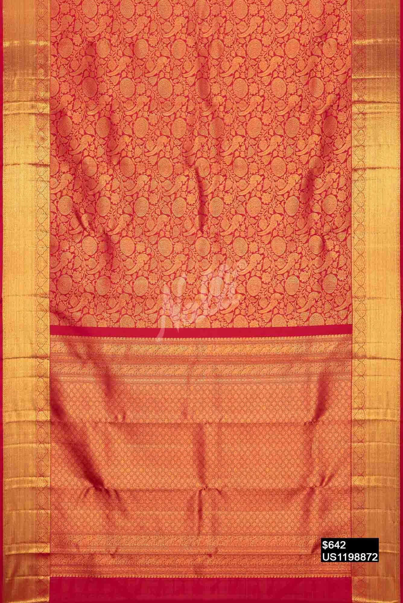 Red Kanchipuram Silk Saree