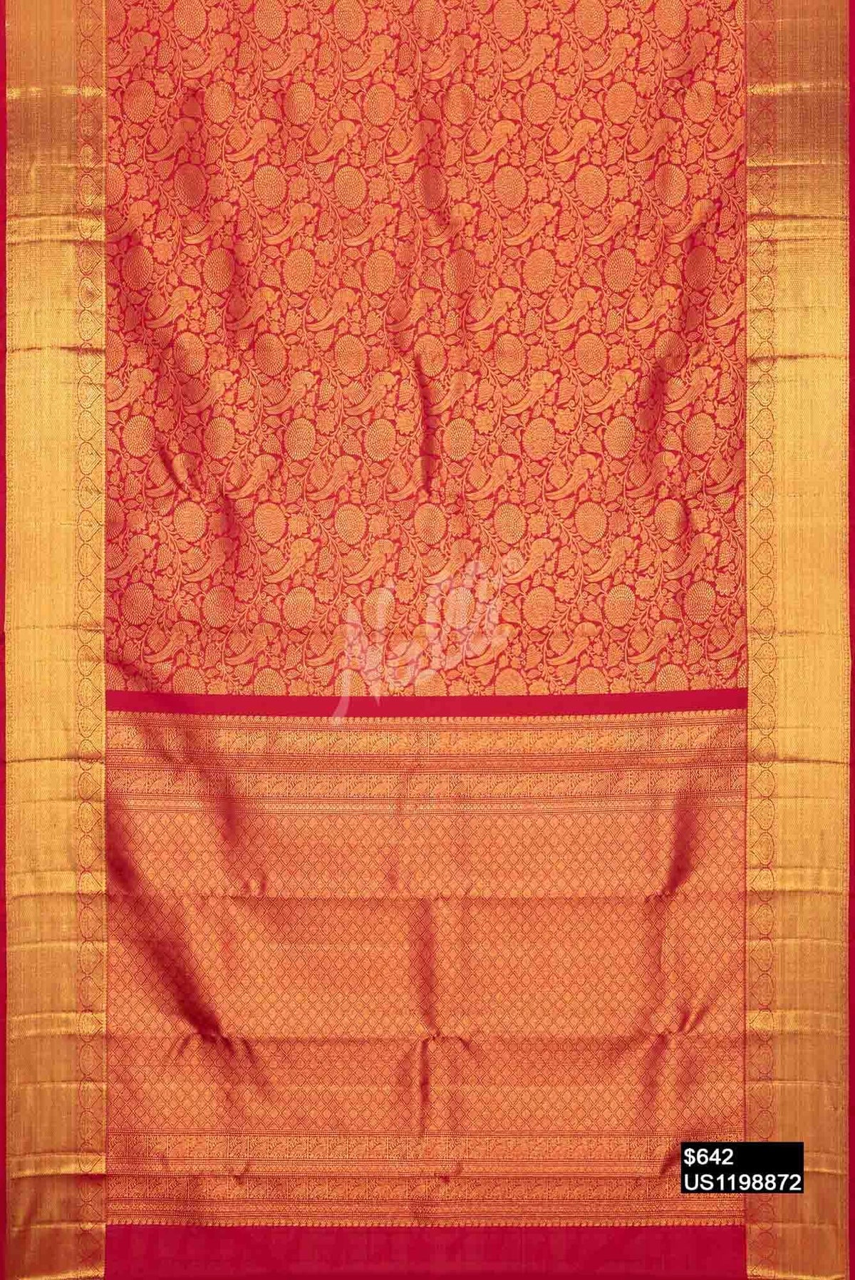 Red Kanchipuram Silk Saree
