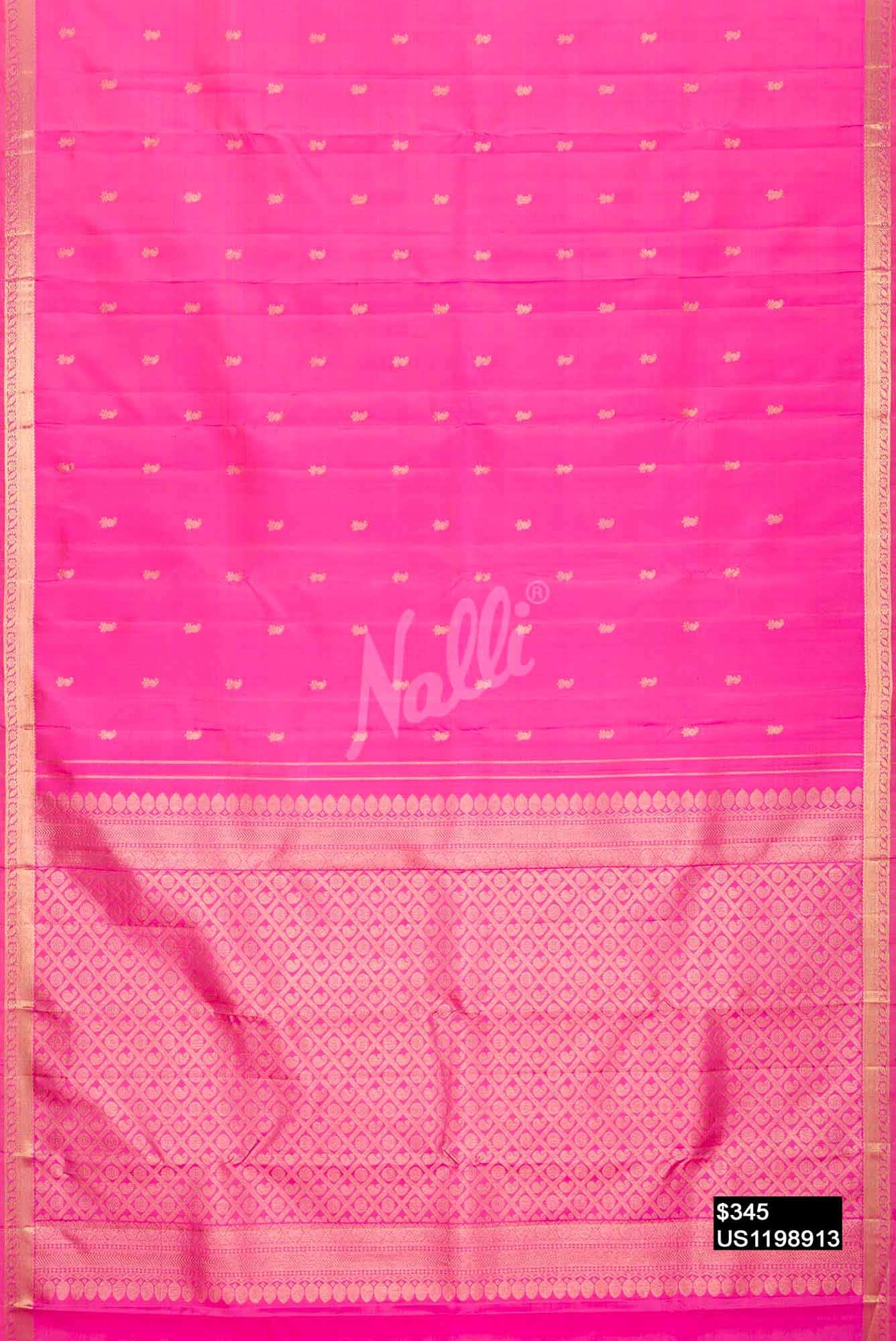 Pink Kanchipuram Silk Saree