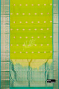Parrot Green Kanchipuram Silk Saree