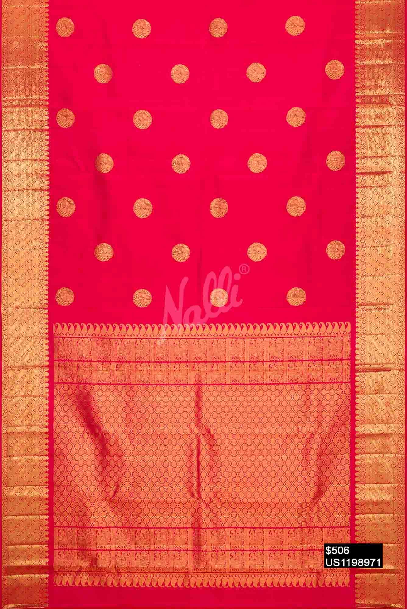 Pink Kanchipuram Silk Saree